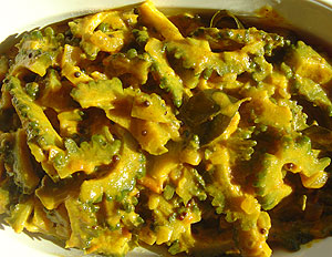 Karawila (bitter gourd) curry